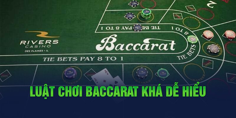 Luật chơi Baccarat khá dễ hiểu